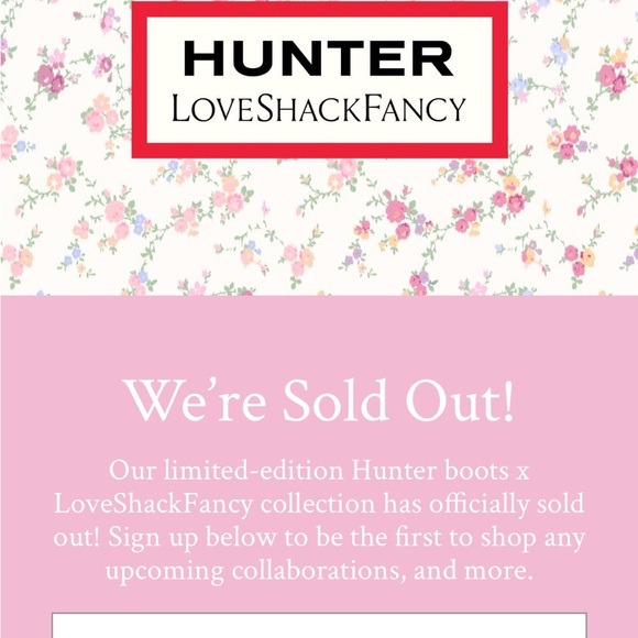 LoveShackFancy x Hunter Floral Rain Boots - Picture 5 of 11